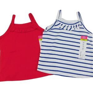 Okie Dokie Cotton Polyester Tank Top Shirts Girls 18M